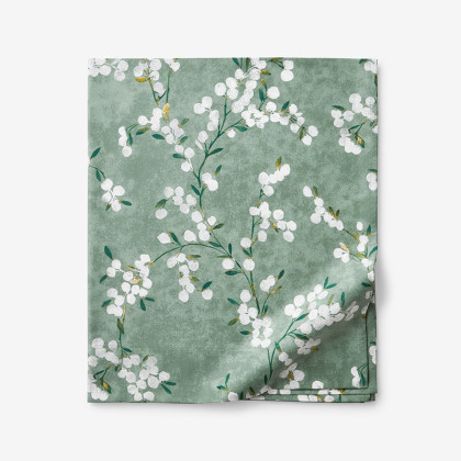 Maria Floral Classic Smooth Rayon Made From Bamboo Sateen Flat Bed Sheet
