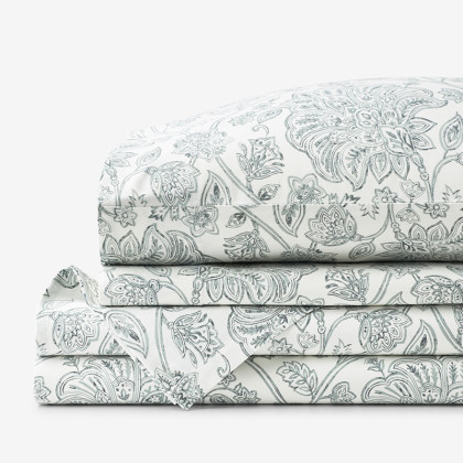 Maison Floral Luxe Smooth Sateen Bed Sheet Set