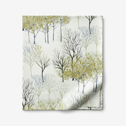Winter Trees Premium Smooth Wrinkle-Free Sateen Flat Bed Sheet