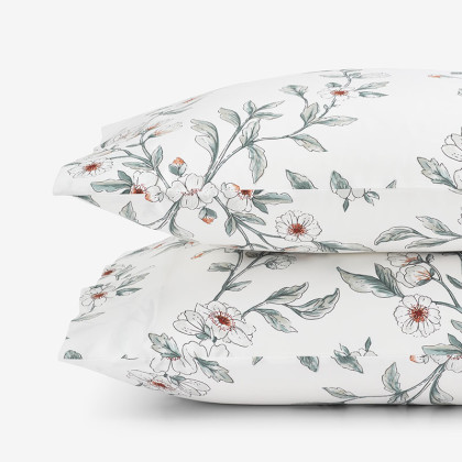 Valentina Floral Luxe Smooth Sateen Pillowcase Set