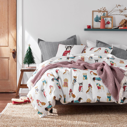 Dog Theme Holiday Bedding Pajamas Decor The Company Store