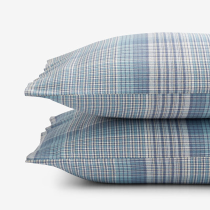 Mini Check Plaid Premium Ultra-Cozy Cotton Flannel Pillowcase Set