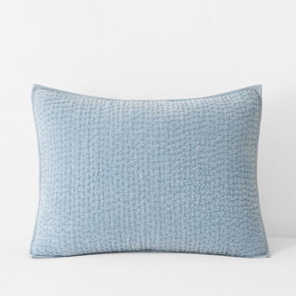 Ophelia Handcrafted Quilted Sham - Light Blue, Standard