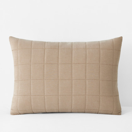 Morgan Quilted Sham - Taupe, Standard