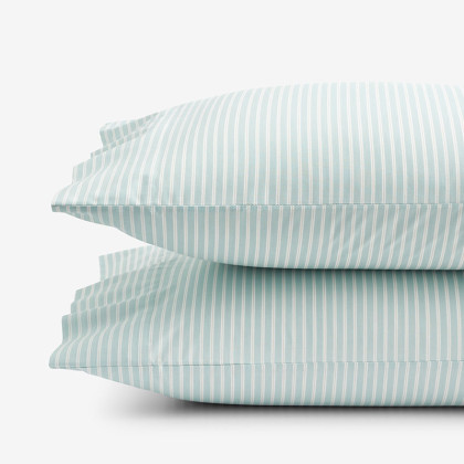 Mariel Flower, Bouquet, and Stripe Classic Cool Cotton Percale Pillowcases