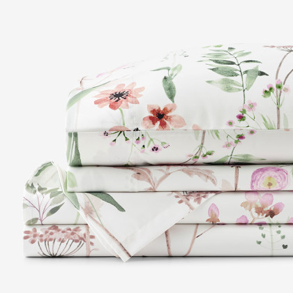 Spring Medley Premium Smooth Wrinkle-Free Sateen Bed Sheet Set