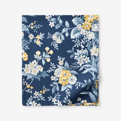 Palmeros Floral Premium Smooth Wrinkle-Free Sateen Flat Bed Sheet