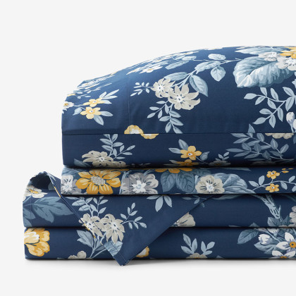 Palmeros Floral Premium Smooth Wrinkle-Free Sateen Bed Sheet Set