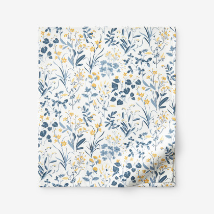 Palmeros Floral Premium Smooth Wrinkle-Free Sateen Flat Bed Sheet