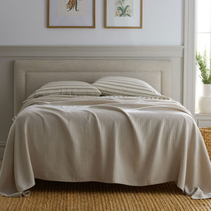 Gossamer Cotton Blanket - Linen, Full