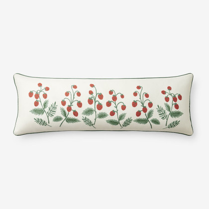 Strawberry Fields Decorative Lumbar Pillow Cover