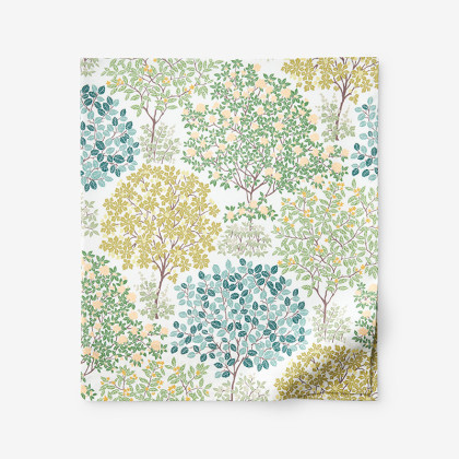 Trees in Bloom Classic Cool Percale Flat Bed Sheet