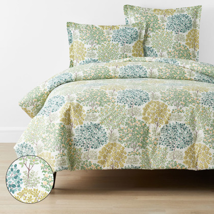 Trees in Bloom Classic Cool Percale Duvet Cover