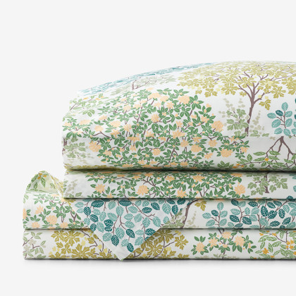 Trees in Bloom Classic Cool Percale Bed Sheet Set