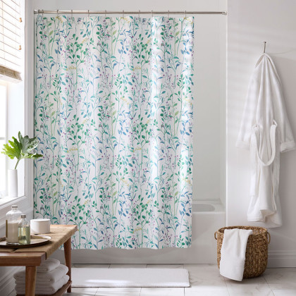 Spring Floral Vine Premium Smooth Wrinkle-Free Sateen Shower Curtain