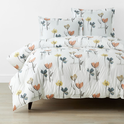 Tulip Blossom Classic Cool Percale Comforter