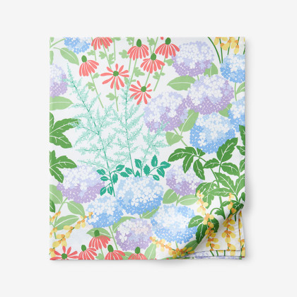 Floral Blossom Classic Cool Percale Flat Bed Sheet