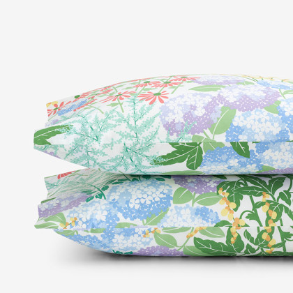 Floral Blossom Classic Cool Percale Pillowcase Set