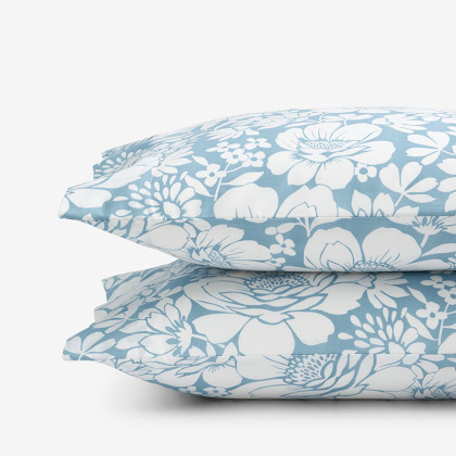 Epic Bloom Classic Cool Percale Pillowcase Set