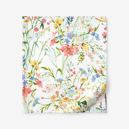 Floral Impressions Classic Cool Percale Flat Bed Sheet