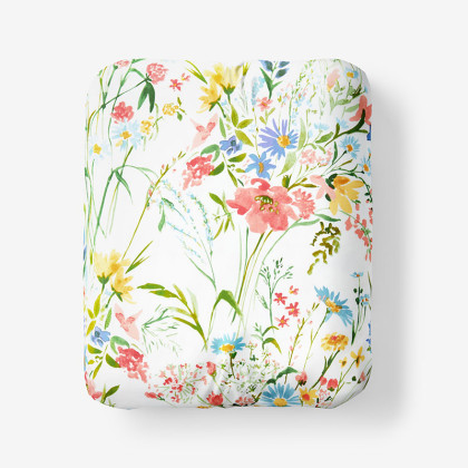 Floral Impressions Classic Cool Percale Fitted Bed Sheet