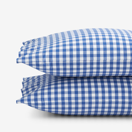Gingham Classic Cool Yarn-Dyed Percale Pillowcase Set