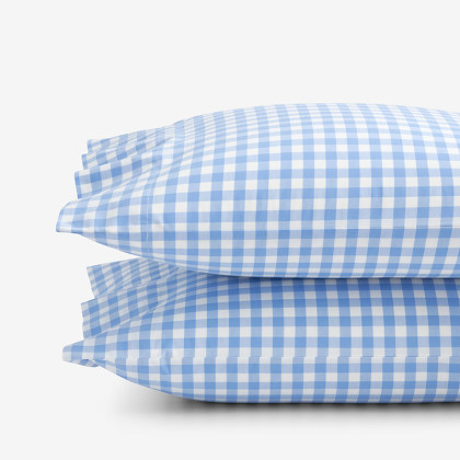 Gingham Classic Cool Yarn-Dyed Percale Pillowcase Set