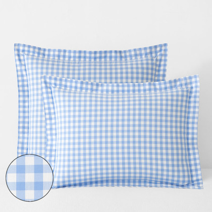 Gingham Classic Cool Yarn-Dyed Percale Sham