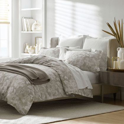 Evora Luxe Smooth Sateen Flat Bed Sheet - Beige, Twin/Twin XL