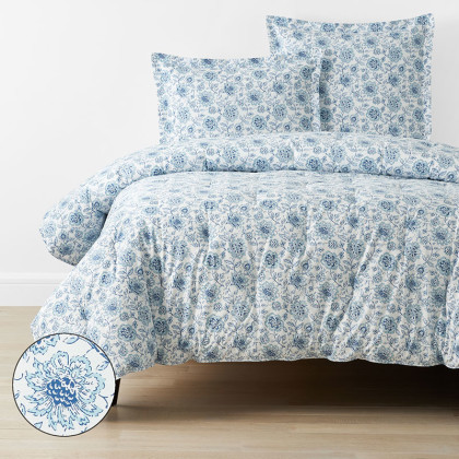 Poonam Floral Classic Cool Percale Comforter