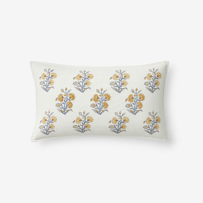 Palmeros Floral Decorative Lumbar Pillow Cover