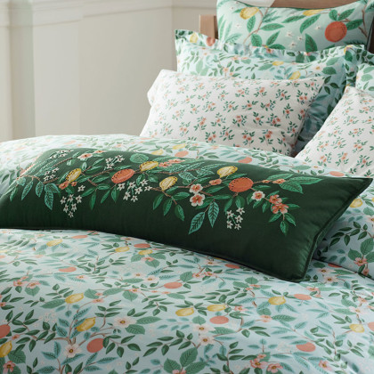 Citrus Grove Decorative Lumbar Pillow Cover - Green Multi