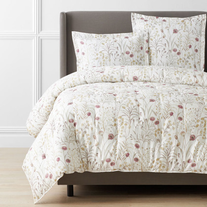 Thistle Flower Premium Smooth Wrinkle Free Sateen Comforter