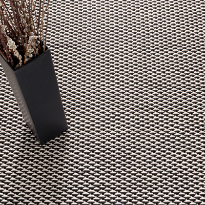 Two-Tone Handwoven Rope Doormat - Black/Ivory, 2' x 3'
