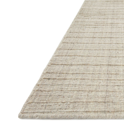 Linear Textured Handwoven Wool Rug - Stone, 2' 3" x 3' 9"