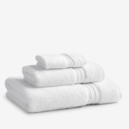 Cotton & TENCEL™ Lyocell Bath Towel - White