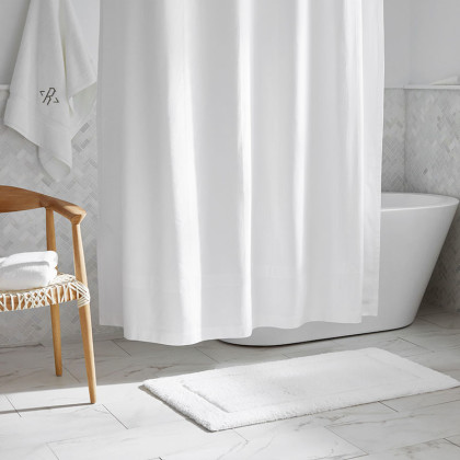 Hotel Shower Curtain - White