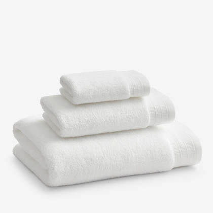 Plush Spa Solid Washcloths, Set of 2 - White