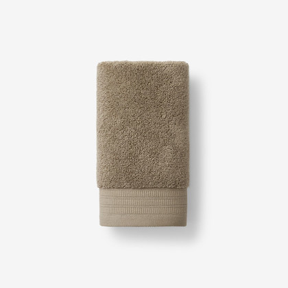 Plush Spa Solid Hand Towel - Mocha