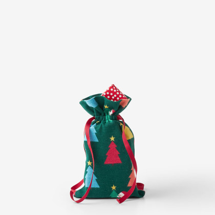 Flannel Holiday Gift Bag