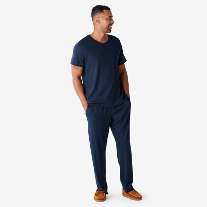 Fashion Men's Pajamas New Spring Summer Men Faux Silk Pajamas Set @ Best  Price Online