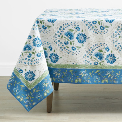 Garden Floral Cotton Tablecloth