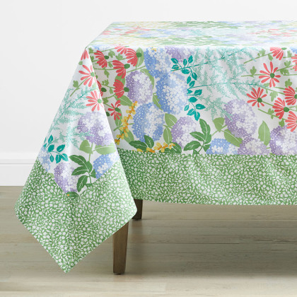 Garden Floral Cotton Tablecloth
