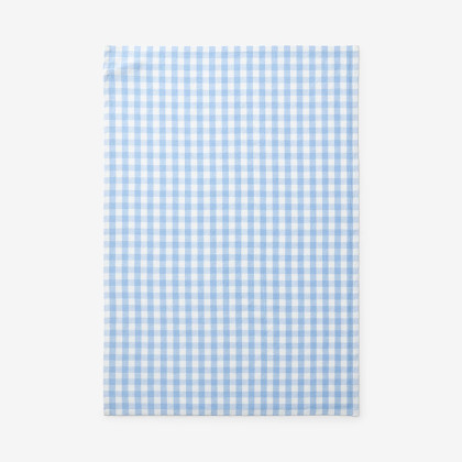 Yarn-Dyed Gingham Tea Towel - Light Blue