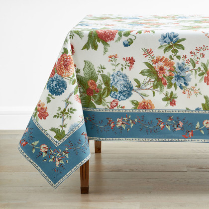 Garden Floral Cotton Tablecloth