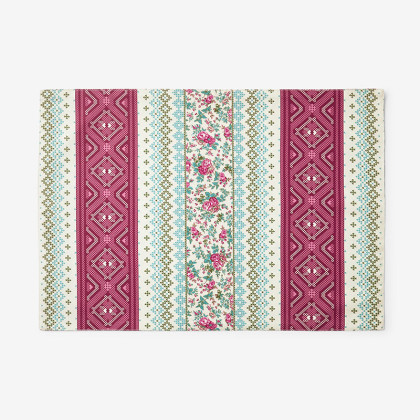 Rose Stripe & Malti Placemats, Set of 4