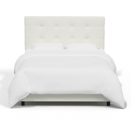 Soho Velvet Bed - White