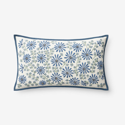 Adley Floral Decorative Lumbar Pillow Cover