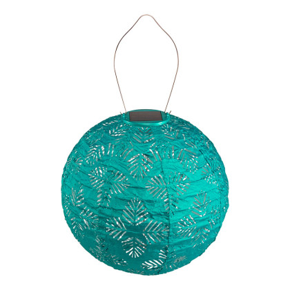 Soji™ Stella Boho Solar Outdoor Lantern - Turquoise