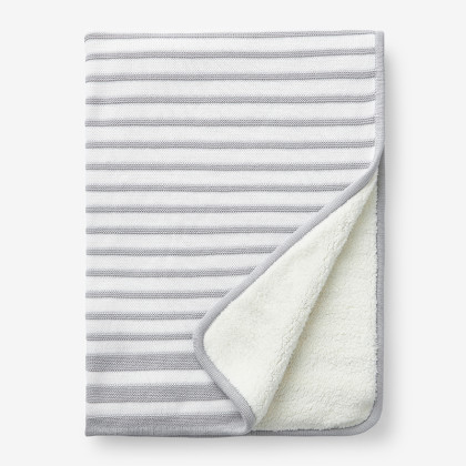 Stripe Knit Baby Blanket